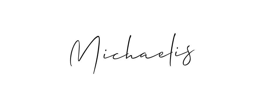Best and Professional Signature Style for Michaelis. Allison_Script Best Signature Style Collection. Michaelis signature style 2 images and pictures png