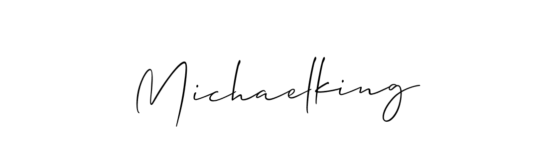 Design your own signature with our free online signature maker. With this signature software, you can create a handwritten (Allison_Script) signature for name Michaelking. Michaelking signature style 2 images and pictures png