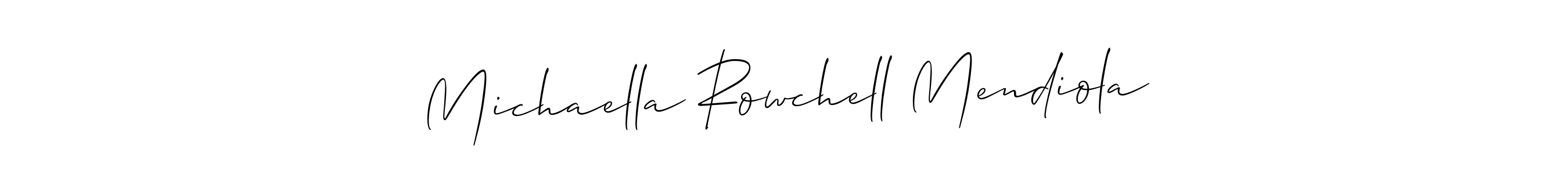 Make a beautiful signature design for name Michaella Rowchell Mendiola. Use this online signature maker to create a handwritten signature for free. Michaella Rowchell Mendiola signature style 2 images and pictures png