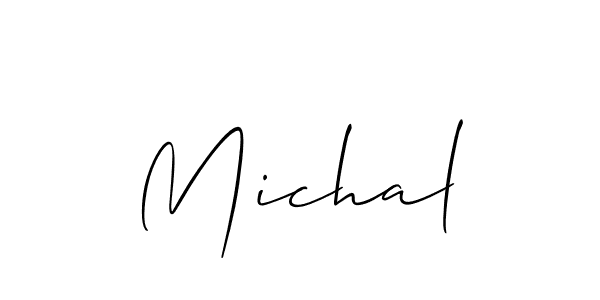 Also You can easily find your signature by using the search form. We will create Michal name handwritten signature images for you free of cost using Allison_Script sign style. Michal signature style 2 images and pictures png