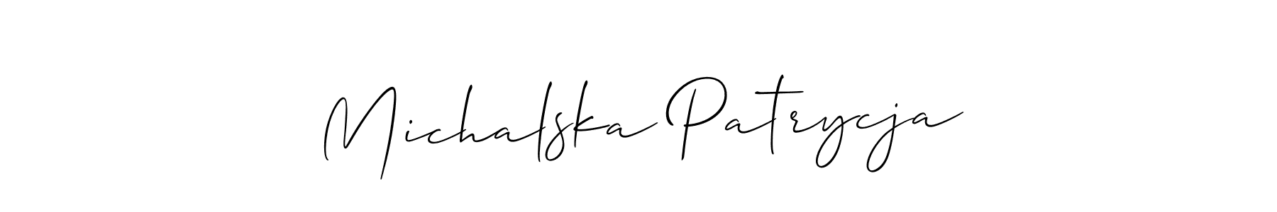Check out images of Autograph of Michalska Patrycja name. Actor Michalska Patrycja Signature Style. Allison_Script is a professional sign style online. Michalska Patrycja signature style 2 images and pictures png