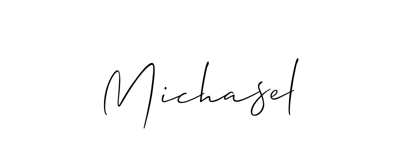 Make a beautiful signature design for name Michasel. With this signature (Allison_Script) style, you can create a handwritten signature for free. Michasel signature style 2 images and pictures png