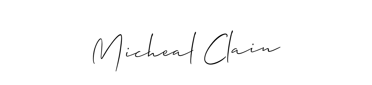 if you are searching for the best signature style for your name Micheal Clain. so please give up your signature search. here we have designed multiple signature styles  using Allison_Script. Micheal Clain signature style 2 images and pictures png