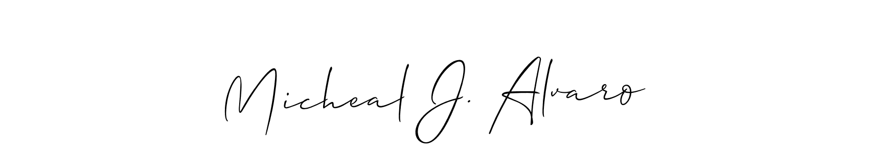 Once you've used our free online signature maker to create your best signature Allison_Script style, it's time to enjoy all of the benefits that Micheal J. Alvaro name signing documents. Micheal J. Alvaro signature style 2 images and pictures png