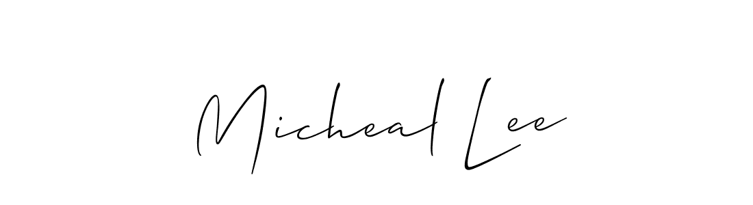 Similarly Allison_Script is the best handwritten signature design. Signature creator online .You can use it as an online autograph creator for name Micheal Lee. Micheal Lee signature style 2 images and pictures png