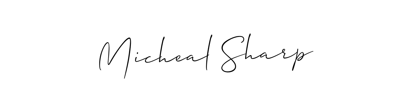 Here are the top 10 professional signature styles for the name Micheal Sharp. These are the best autograph styles you can use for your name. Micheal Sharp signature style 2 images and pictures png