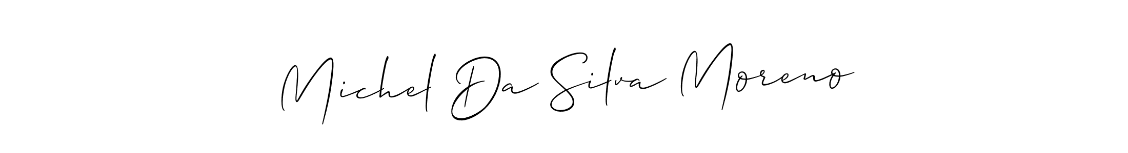How to make Michel Da Silva Moreno signature? Allison_Script is a professional autograph style. Create handwritten signature for Michel Da Silva Moreno name. Michel Da Silva Moreno signature style 2 images and pictures png