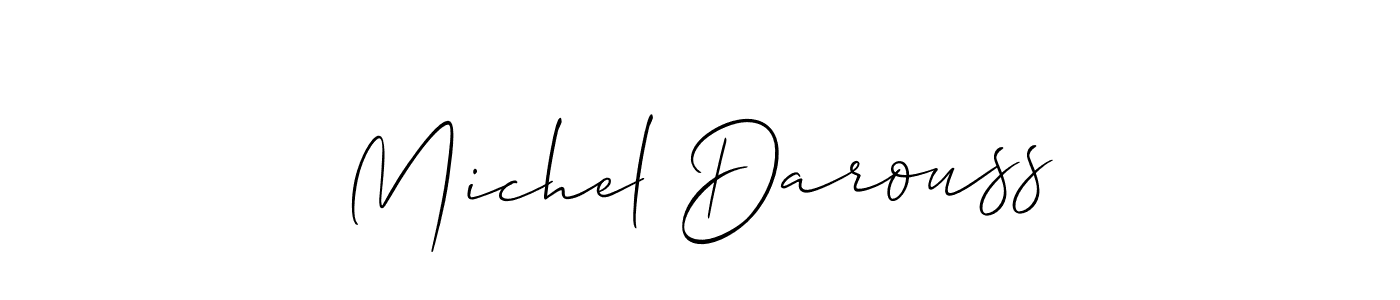 How to Draw Michel Darouss signature style? Allison_Script is a latest design signature styles for name Michel Darouss. Michel Darouss signature style 2 images and pictures png