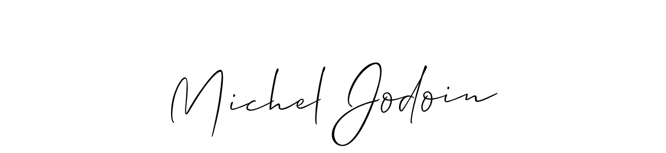 Michel Jodoin stylish signature style. Best Handwritten Sign (Allison_Script) for my name. Handwritten Signature Collection Ideas for my name Michel Jodoin. Michel Jodoin signature style 2 images and pictures png