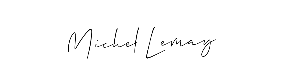 if you are searching for the best signature style for your name Michel Lemay. so please give up your signature search. here we have designed multiple signature styles  using Allison_Script. Michel Lemay signature style 2 images and pictures png