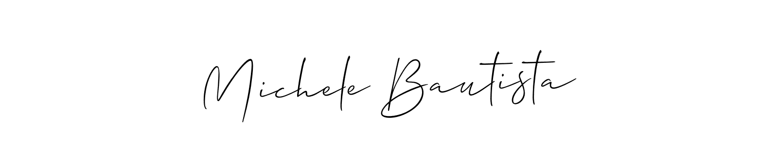 Also You can easily find your signature by using the search form. We will create Michele Bautista name handwritten signature images for you free of cost using Allison_Script sign style. Michele Bautista signature style 2 images and pictures png