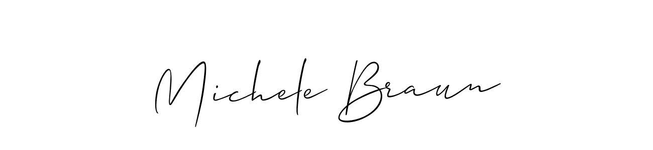 Make a short Michele Braun signature style. Manage your documents anywhere anytime using Allison_Script. Create and add eSignatures, submit forms, share and send files easily. Michele Braun signature style 2 images and pictures png