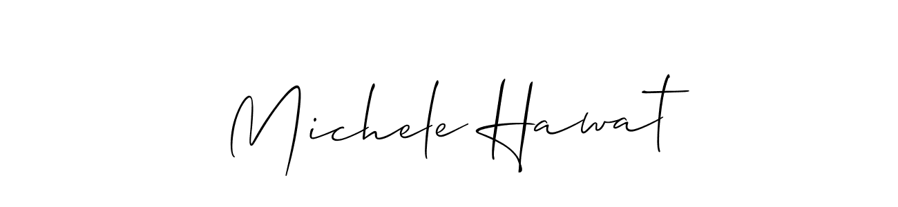 How to Draw Michele Hawat signature style? Allison_Script is a latest design signature styles for name Michele Hawat. Michele Hawat signature style 2 images and pictures png