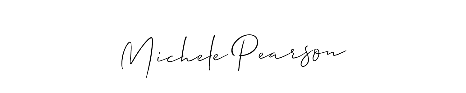 How to Draw Michele Pearson signature style? Allison_Script is a latest design signature styles for name Michele Pearson. Michele Pearson signature style 2 images and pictures png