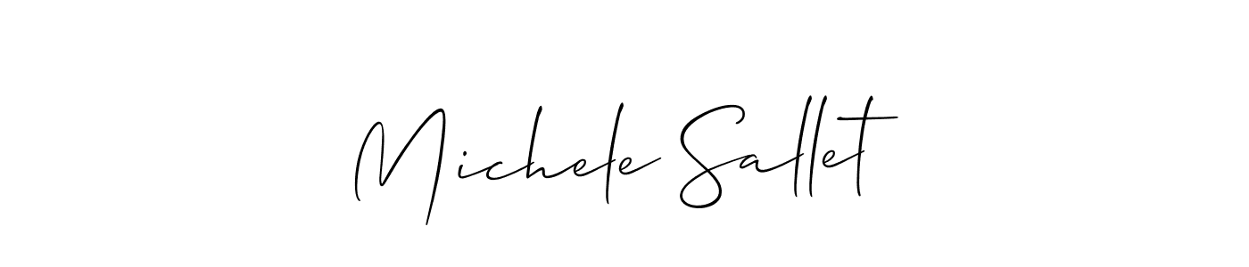 if you are searching for the best signature style for your name Michele Sallet. so please give up your signature search. here we have designed multiple signature styles  using Allison_Script. Michele Sallet signature style 2 images and pictures png