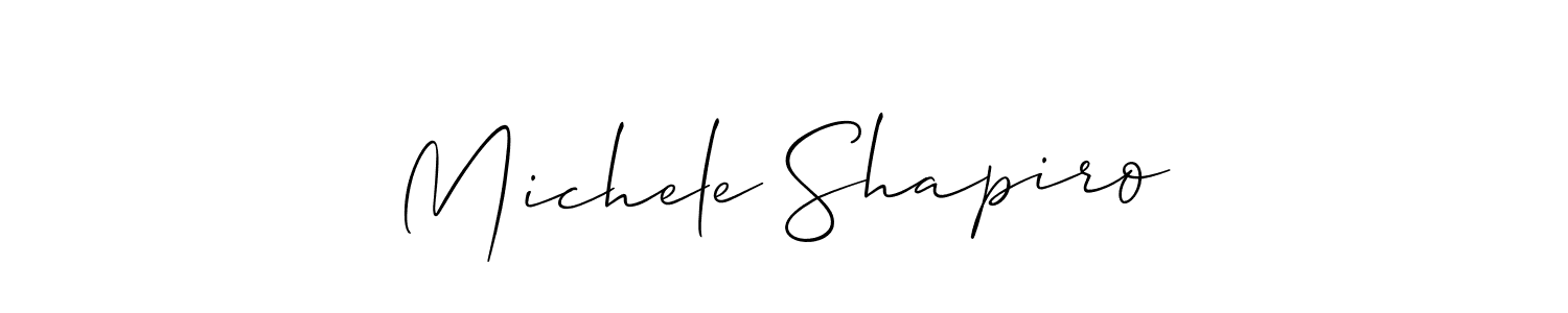 Create a beautiful signature design for name Michele Shapiro. With this signature (Allison_Script) fonts, you can make a handwritten signature for free. Michele Shapiro signature style 2 images and pictures png