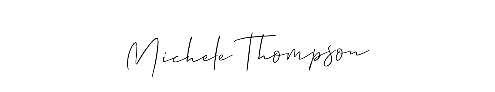 How to make Michele Thompson signature? Allison_Script is a professional autograph style. Create handwritten signature for Michele Thompson name. Michele Thompson signature style 2 images and pictures png