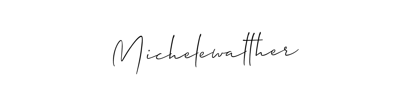 You should practise on your own different ways (Allison_Script) to write your name (Michelewalther) in signature. don't let someone else do it for you. Michelewalther signature style 2 images and pictures png