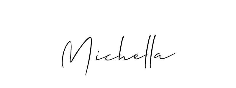 Also You can easily find your signature by using the search form. We will create Michella name handwritten signature images for you free of cost using Allison_Script sign style. Michella signature style 2 images and pictures png
