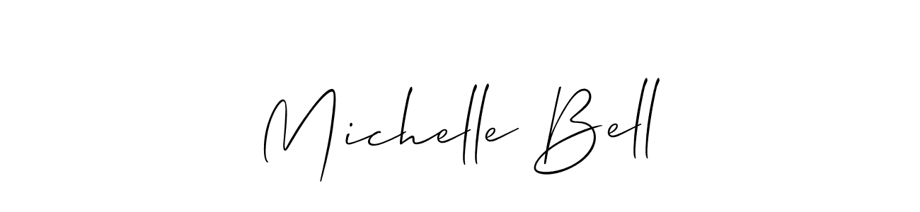 Make a beautiful signature design for name Michelle Bell. With this signature (Allison_Script) style, you can create a handwritten signature for free. Michelle Bell signature style 2 images and pictures png