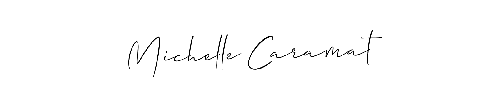 Check out images of Autograph of Michelle Caramat name. Actor Michelle Caramat Signature Style. Allison_Script is a professional sign style online. Michelle Caramat signature style 2 images and pictures png