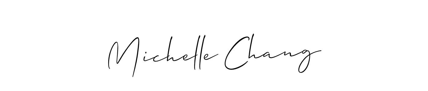 Similarly Allison_Script is the best handwritten signature design. Signature creator online .You can use it as an online autograph creator for name Michelle Chang. Michelle Chang signature style 2 images and pictures png