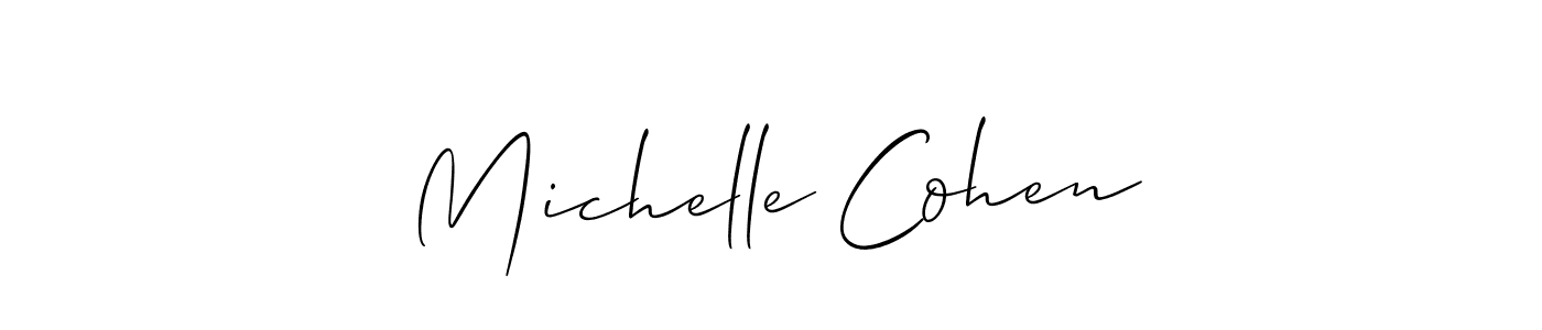 Also we have Michelle Cohen name is the best signature style. Create professional handwritten signature collection using Allison_Script autograph style. Michelle Cohen signature style 2 images and pictures png