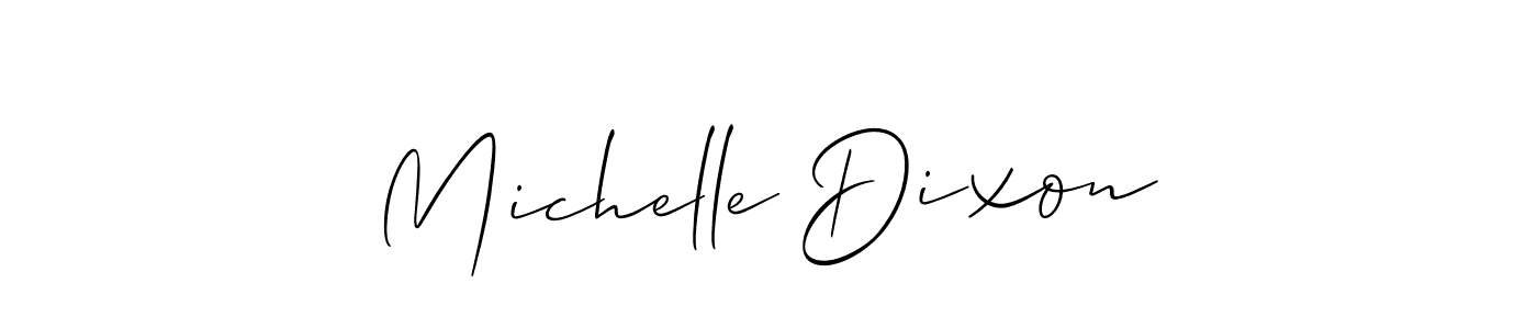 Michelle Dixon stylish signature style. Best Handwritten Sign (Allison_Script) for my name. Handwritten Signature Collection Ideas for my name Michelle Dixon. Michelle Dixon signature style 2 images and pictures png