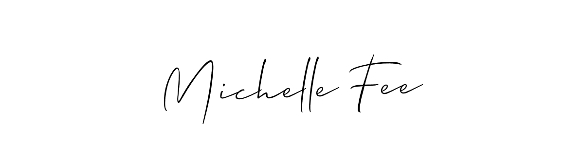 Make a beautiful signature design for name Michelle Fee. With this signature (Allison_Script) style, you can create a handwritten signature for free. Michelle Fee signature style 2 images and pictures png