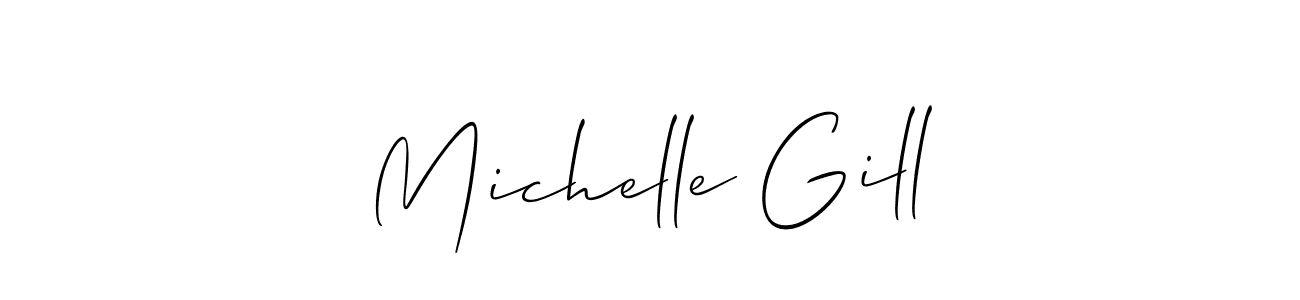 Check out images of Autograph of Michelle Gill name. Actor Michelle Gill Signature Style. Allison_Script is a professional sign style online. Michelle Gill signature style 2 images and pictures png