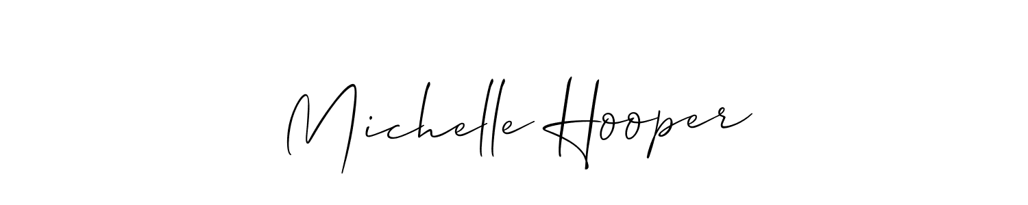 How to make Michelle Hooper name signature. Use Allison_Script style for creating short signs online. This is the latest handwritten sign. Michelle Hooper signature style 2 images and pictures png