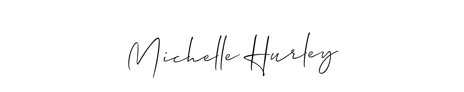 Create a beautiful signature design for name Michelle Hurley. With this signature (Allison_Script) fonts, you can make a handwritten signature for free. Michelle Hurley signature style 2 images and pictures png