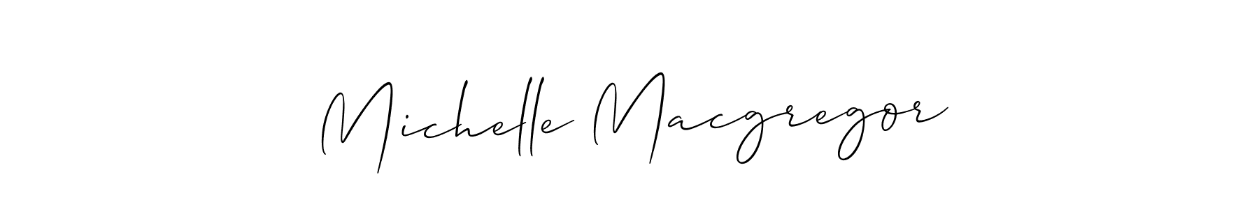 Use a signature maker to create a handwritten signature online. With this signature software, you can design (Allison_Script) your own signature for name Michelle Macgregor. Michelle Macgregor signature style 2 images and pictures png