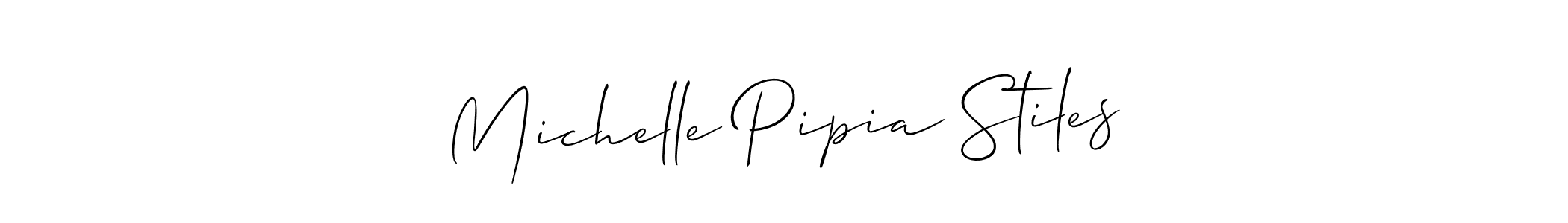 Make a beautiful signature design for name Michelle Pipia Stiles. Use this online signature maker to create a handwritten signature for free. Michelle Pipia Stiles signature style 2 images and pictures png