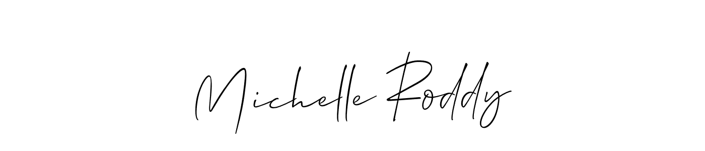 Design your own signature with our free online signature maker. With this signature software, you can create a handwritten (Allison_Script) signature for name Michelle Roddy. Michelle Roddy signature style 2 images and pictures png