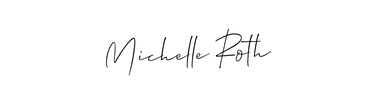 Similarly Allison_Script is the best handwritten signature design. Signature creator online .You can use it as an online autograph creator for name Michelle Roth. Michelle Roth signature style 2 images and pictures png