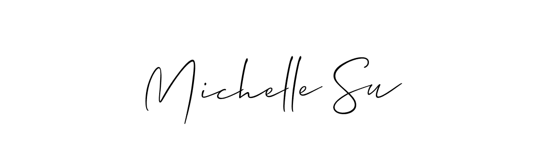 Best and Professional Signature Style for Michelle Su. Allison_Script Best Signature Style Collection. Michelle Su signature style 2 images and pictures png