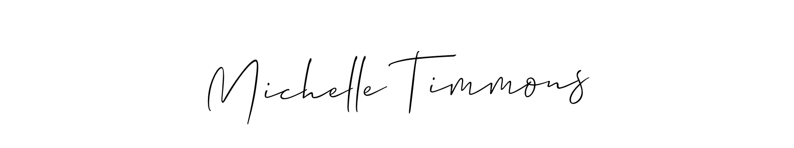 You should practise on your own different ways (Allison_Script) to write your name (Michelle Timmons) in signature. don't let someone else do it for you. Michelle Timmons signature style 2 images and pictures png