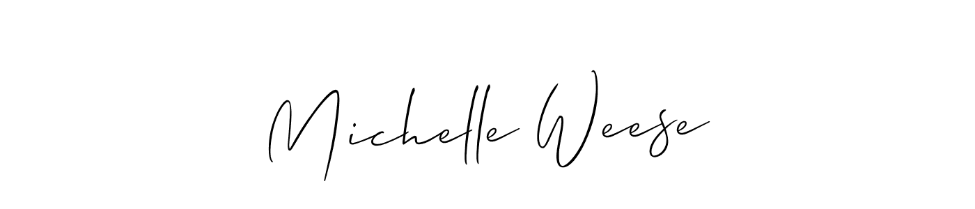 if you are searching for the best signature style for your name Michelle Weese. so please give up your signature search. here we have designed multiple signature styles  using Allison_Script. Michelle Weese signature style 2 images and pictures png