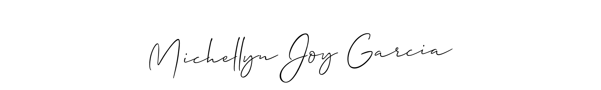 if you are searching for the best signature style for your name Michellyn Joy Garcia. so please give up your signature search. here we have designed multiple signature styles  using Allison_Script. Michellyn Joy Garcia signature style 2 images and pictures png