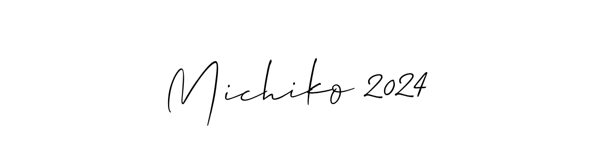 Make a beautiful signature design for name Michiko 2024. Use this online signature maker to create a handwritten signature for free. Michiko 2024 signature style 2 images and pictures png