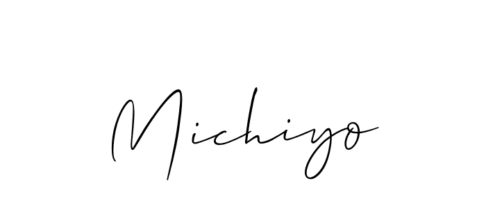 How to Draw Michiyo signature style? Allison_Script is a latest design signature styles for name Michiyo. Michiyo signature style 2 images and pictures png