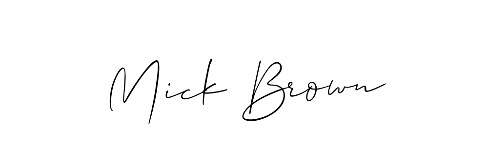 Also You can easily find your signature by using the search form. We will create Mick Brown name handwritten signature images for you free of cost using Allison_Script sign style. Mick Brown signature style 2 images and pictures png