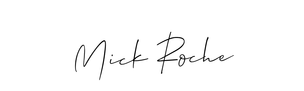 It looks lik you need a new signature style for name Mick Roche. Design unique handwritten (Allison_Script) signature with our free signature maker in just a few clicks. Mick Roche signature style 2 images and pictures png