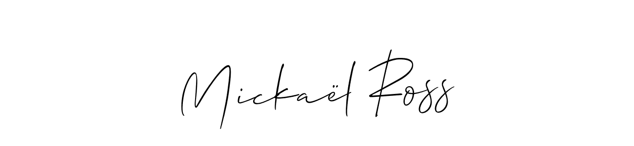 Check out images of Autograph of Mickaël Ross name. Actor Mickaël Ross Signature Style. Allison_Script is a professional sign style online. Mickaël Ross signature style 2 images and pictures png