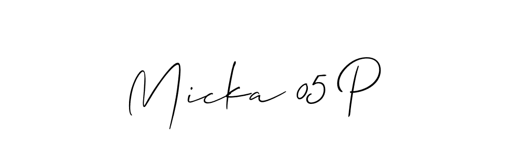 if you are searching for the best signature style for your name Micka 05 P. so please give up your signature search. here we have designed multiple signature styles  using Allison_Script. Micka 05 P signature style 2 images and pictures png