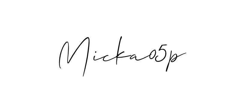 Design your own signature with our free online signature maker. With this signature software, you can create a handwritten (Allison_Script) signature for name Micka05p. Micka05p signature style 2 images and pictures png