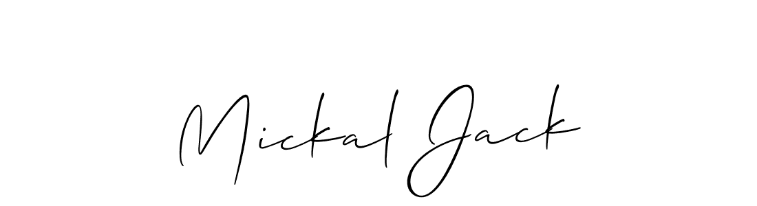 Once you've used our free online signature maker to create your best signature Allison_Script style, it's time to enjoy all of the benefits that Mickal Jack name signing documents. Mickal Jack signature style 2 images and pictures png