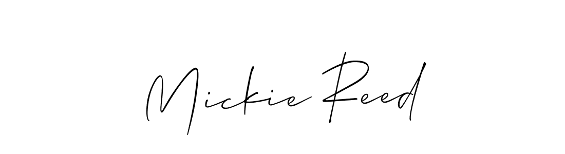 How to make Mickie Reed signature? Allison_Script is a professional autograph style. Create handwritten signature for Mickie Reed name. Mickie Reed signature style 2 images and pictures png