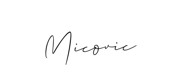 Also we have Micovic name is the best signature style. Create professional handwritten signature collection using Allison_Script autograph style. Micovic signature style 2 images and pictures png